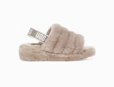 UGG Fluff Yeah Slide Slippers for Womens - Goat/Grey India